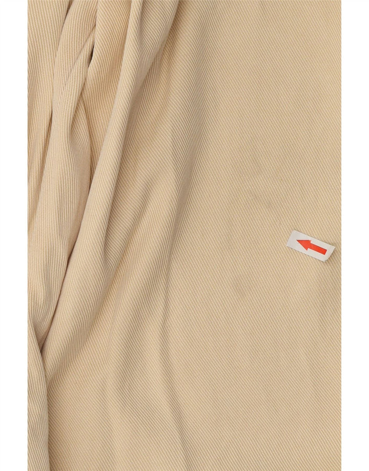 Massimo Dutti Pantalon court pour femme EU 38 Small W28 L24 Beige Lyocell