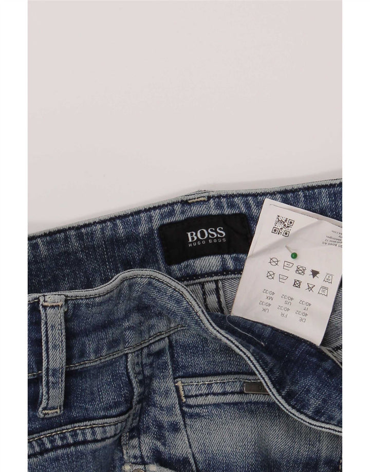Hugo Boss Jean Slim W40 L32 Bleu Coton Homme