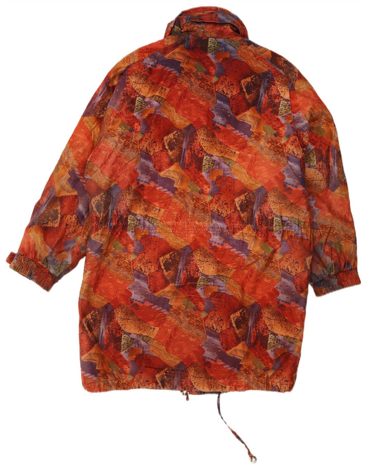 C&A Manteau coupe-vent à motif abstrait pour femme UK 14 Large Multicolore
