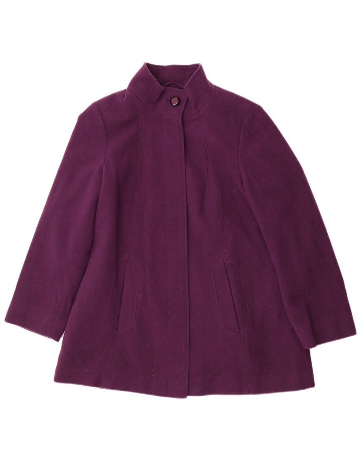 Marks & Spencer Manteau pour femme UK 14 Grande laine violette