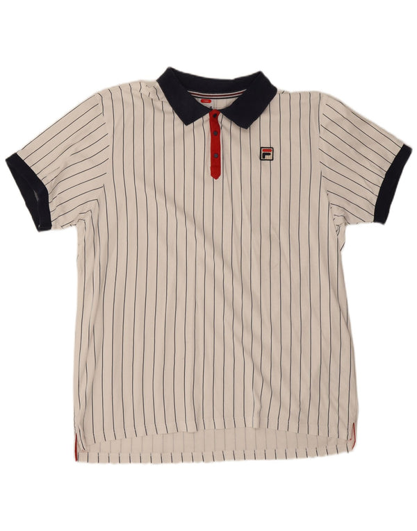 Fila Polo Homme IT 54 XL Blanc Rayé