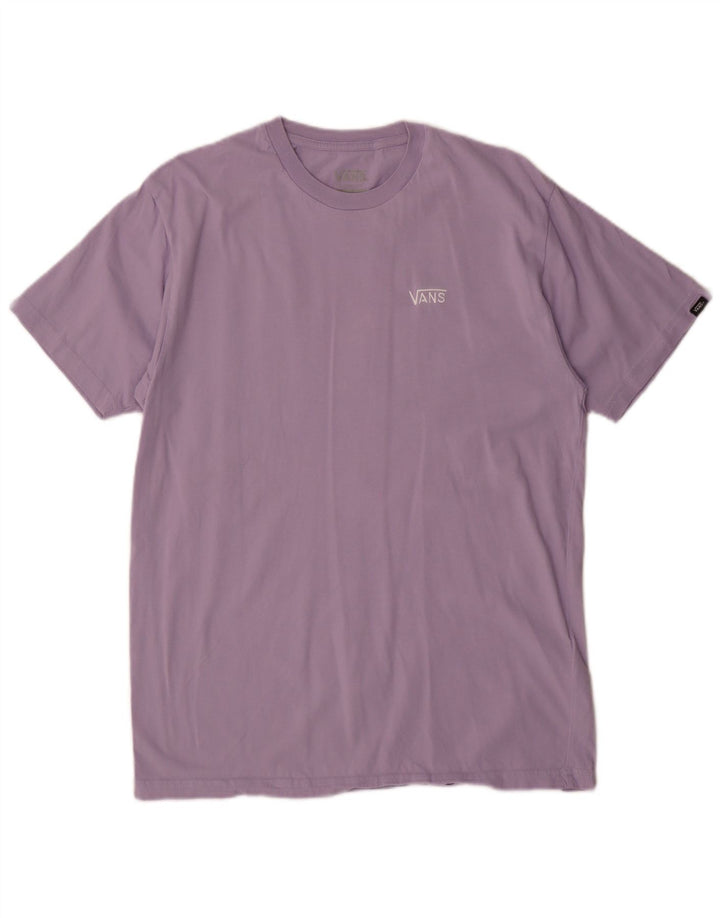 Vans T-shirt coupe classique pour homme en coton violet moyen