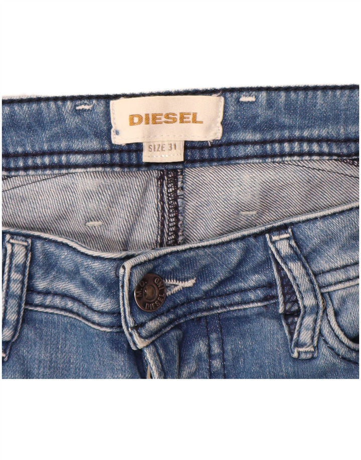 Diesel Short en jean vieilli W31 pour homme Bleu moyen en coton