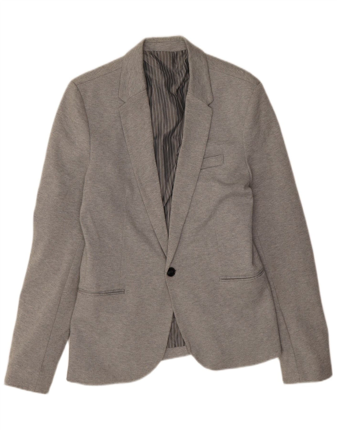 Zara Veste blazer à 1 bouton pour homme UK 40 Large Gris