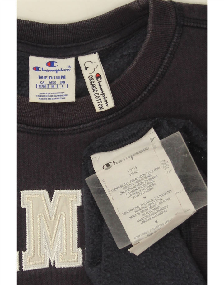 Champion Sweat-Shirt Graphique Homme Bleu Marine Moyen Coton