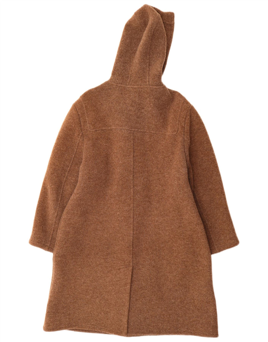 Isabella G Duffle Coat à capuche pour femme UK 14 Marron moyen Laine vierge