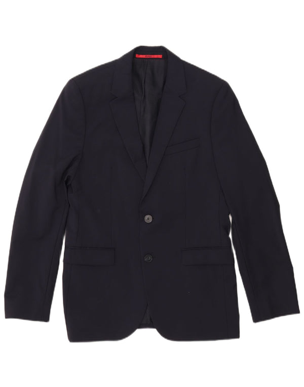 Hugo Boss Veste blazer à 2 boutons pour homme EU 46 Petit Bleu marine