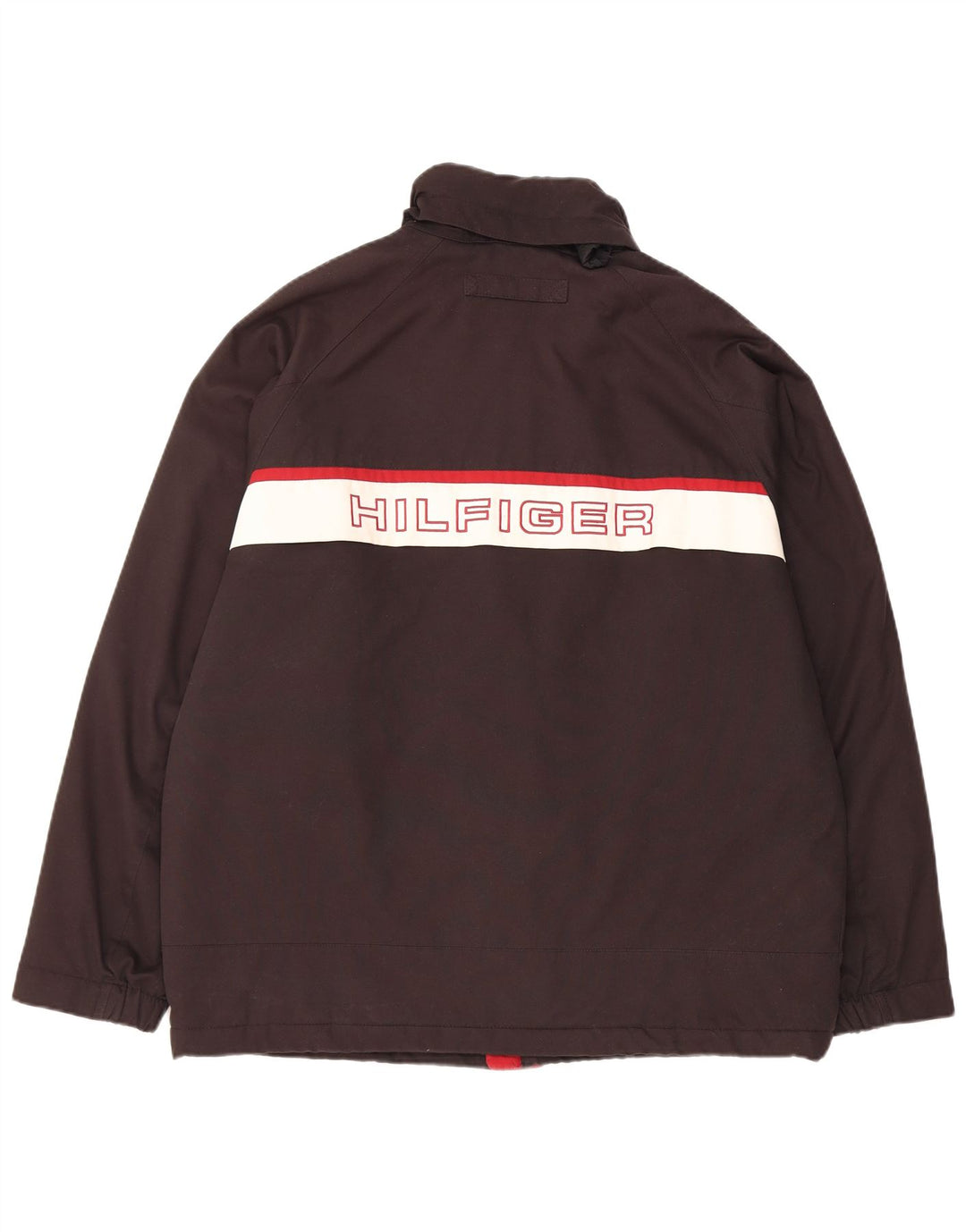 Tommy Hilfiger Veste coupe-vent graphique pour homme UK 40 Large Noir