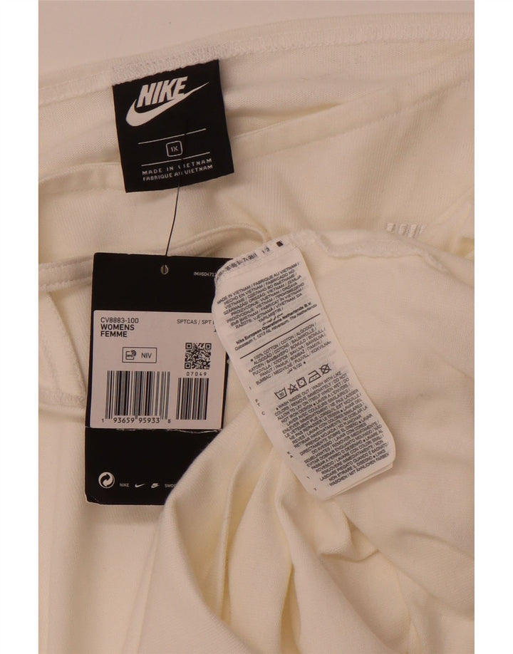 NIKE Womens Cami Top UK 18 XL Coton Blanc Cassé