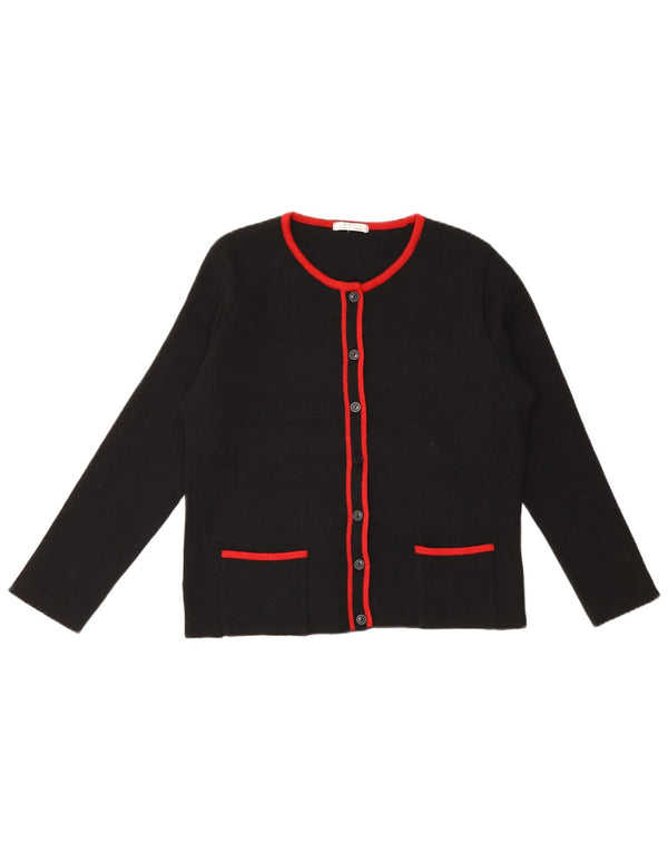 Marks & Spencer Pull Cardigan Femme UK 18 XL Acrylique Noir