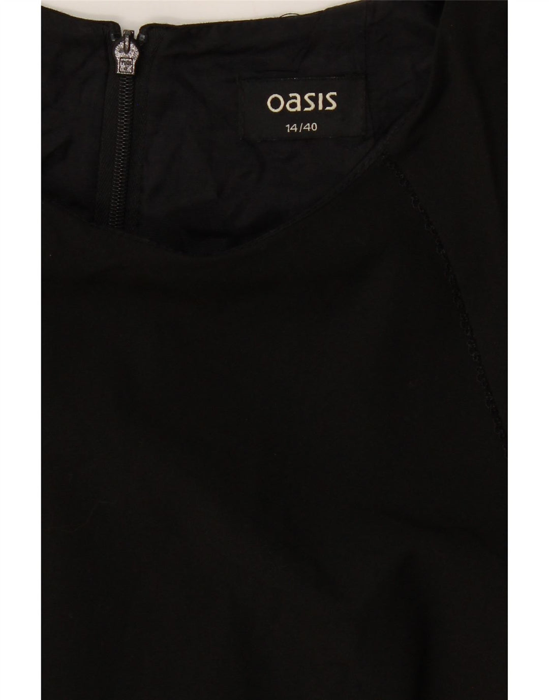 OASIS Womens Bodycon Dress UK 14 Medium  Black Polyester Vintage Oasis and Second-Hand Oasis from Messina Hembry 