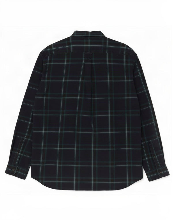 Timberland Chemise en flanelle coupe régulière pour homme 3XL en coton à carreaux bleu marine