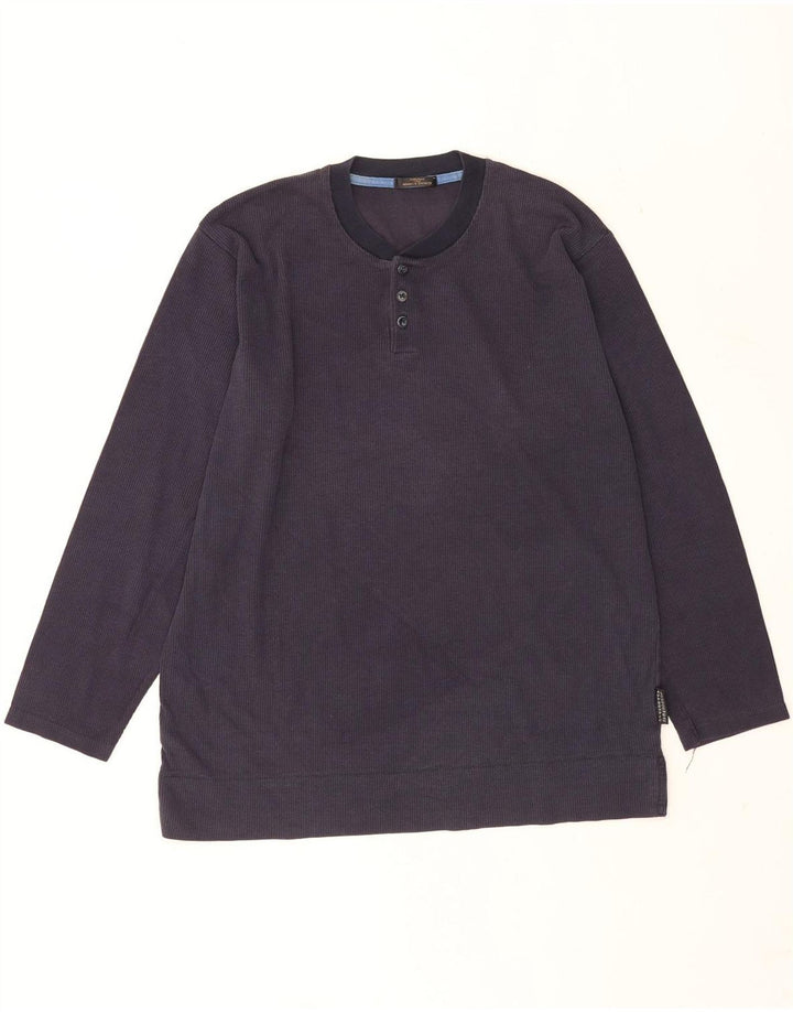 Marks & Spencer Sweat-Shirt Homme Bleu Marine Moyen Coton