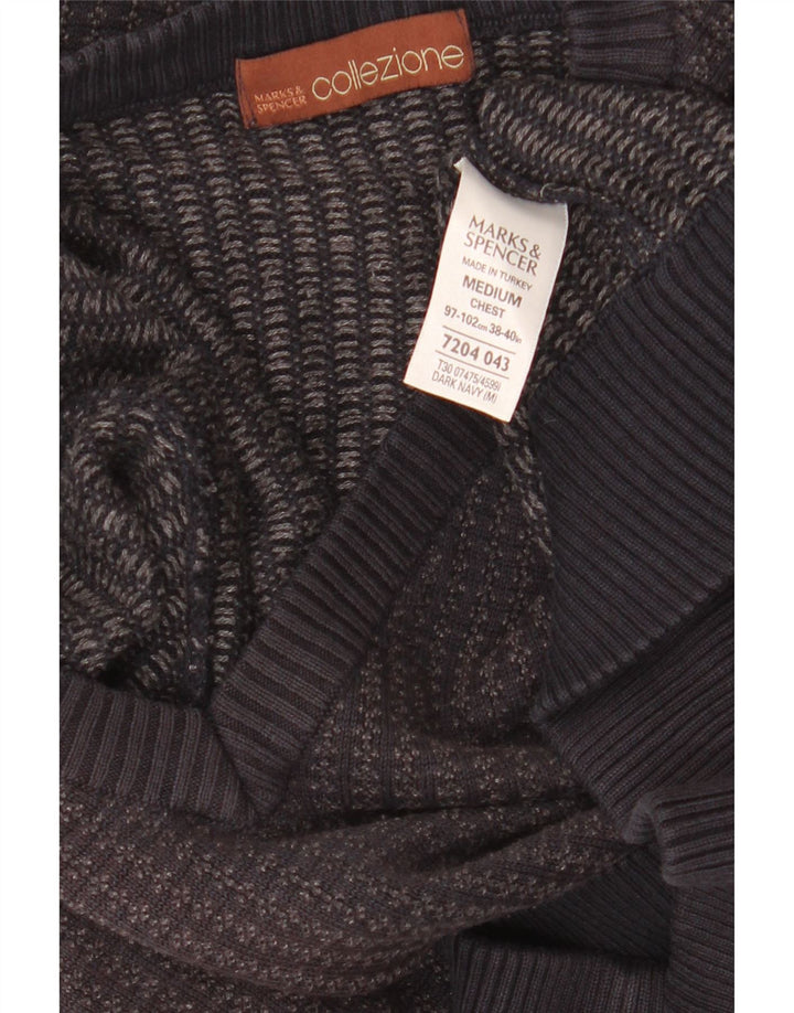 Marks & Spencer Pull col V Homme Bleu Marine Moyen Acrylique