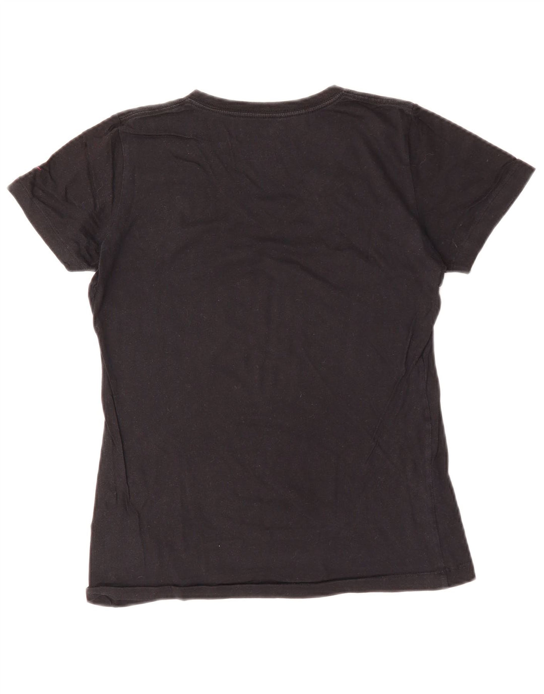NIKE T-shirt coupe slim pour femme en coton noir moyen UK 12