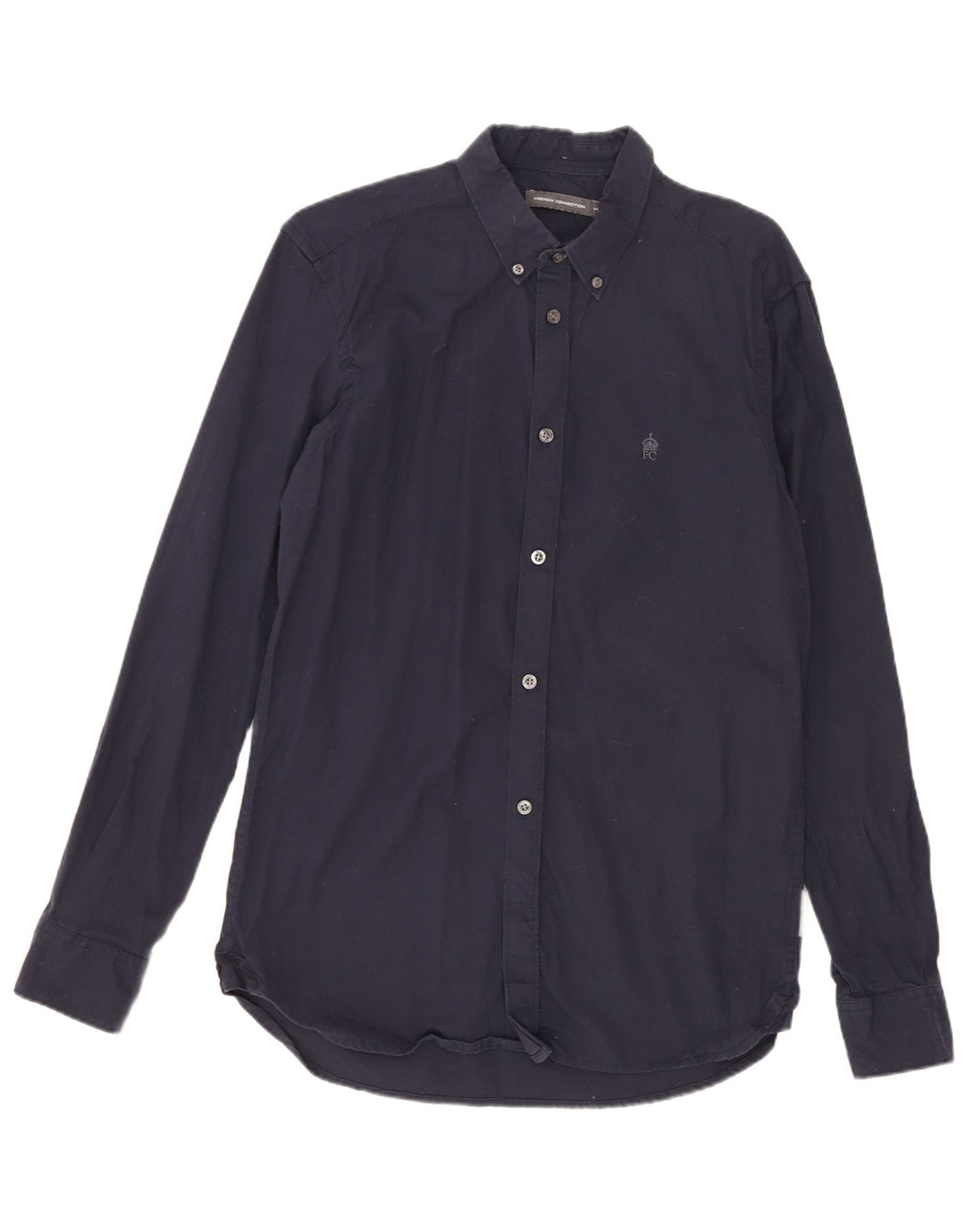French Connection Chemise Homme Bleu Marine Moyen Coton