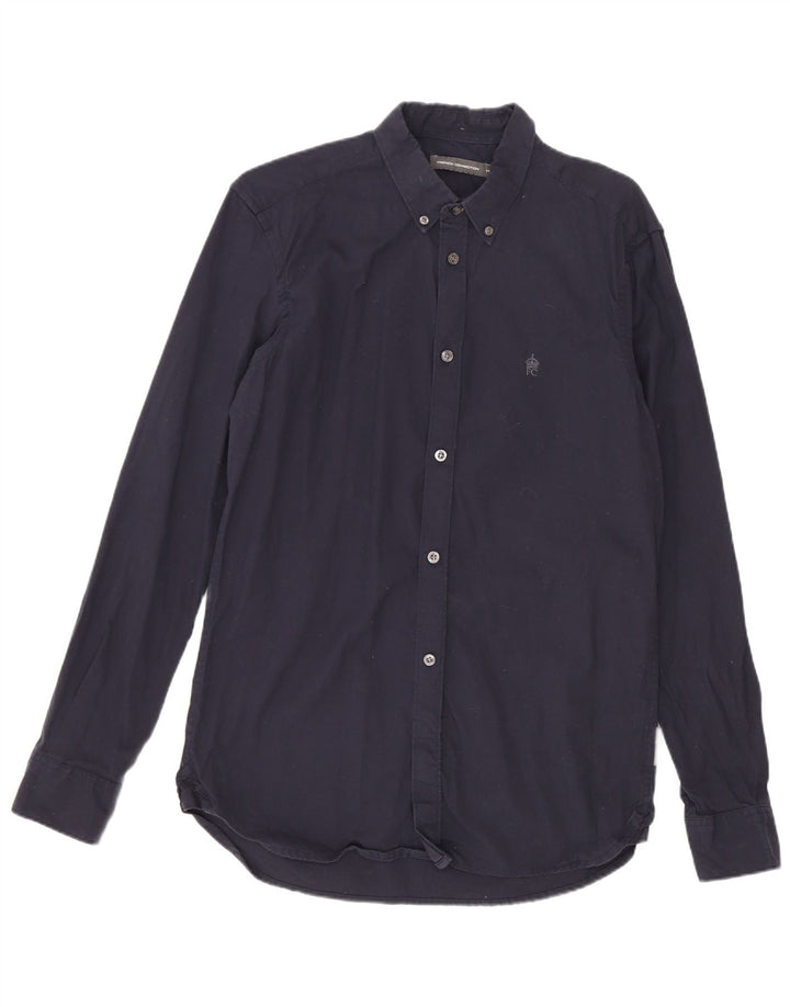 French Connection Chemise Homme Bleu Marine Moyen Coton