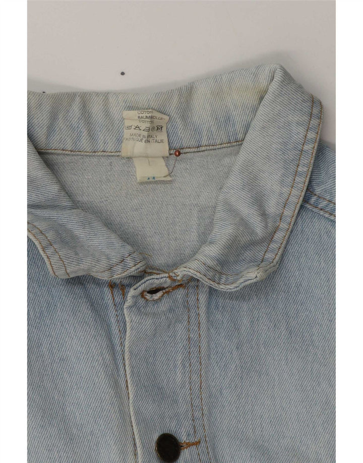 Vintage Mens Denim Jacket UK 38 Medium Blue Cotton
