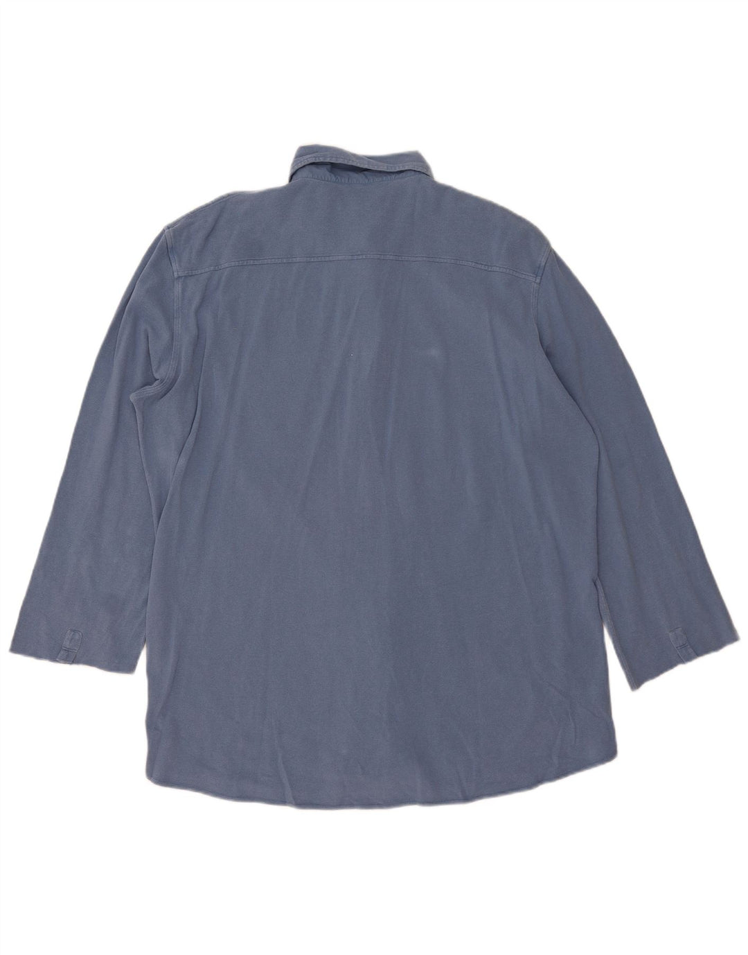 Fay Chemise à manches 3/4 pour homme 2XL Bleu Coton
