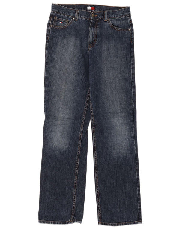 Tommy Hilfiger Womens High Waist Straight Jeans US 12 Large W30 L30 Blue