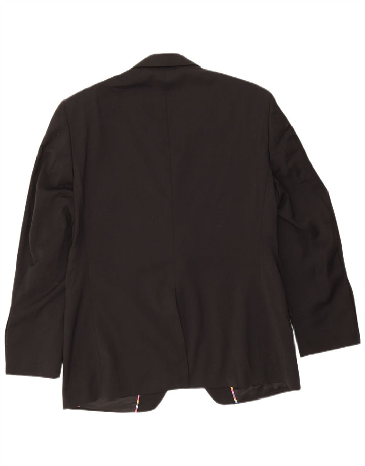 Marks & Spencer Veste blazer autographe à 2 boutons pour homme UK 38 Noir moyen