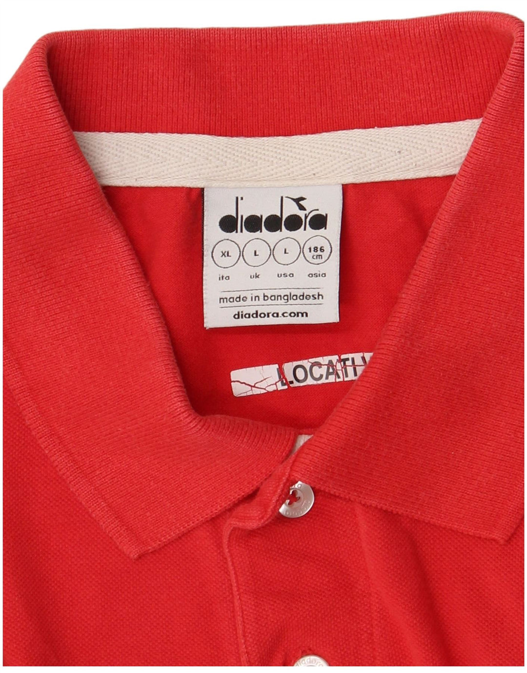 DIADORA Polo Homme Grand Rouge