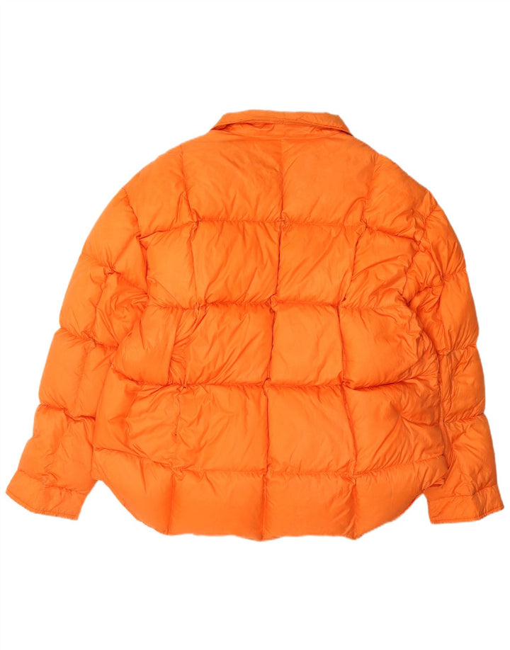 veste rembourrée homme vintage UK 16 Grand nylon orange