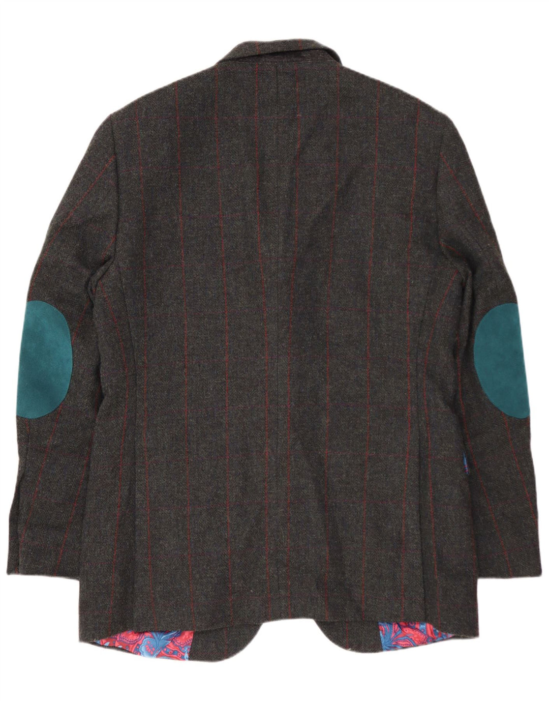 W.BILL Veste blazer à 2 boutons pour homme IT 52 XL en laine à carreaux gris