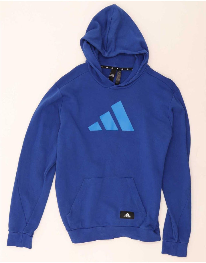 Adidas Pull à Capuche Graphique Homme Bleu Moyen