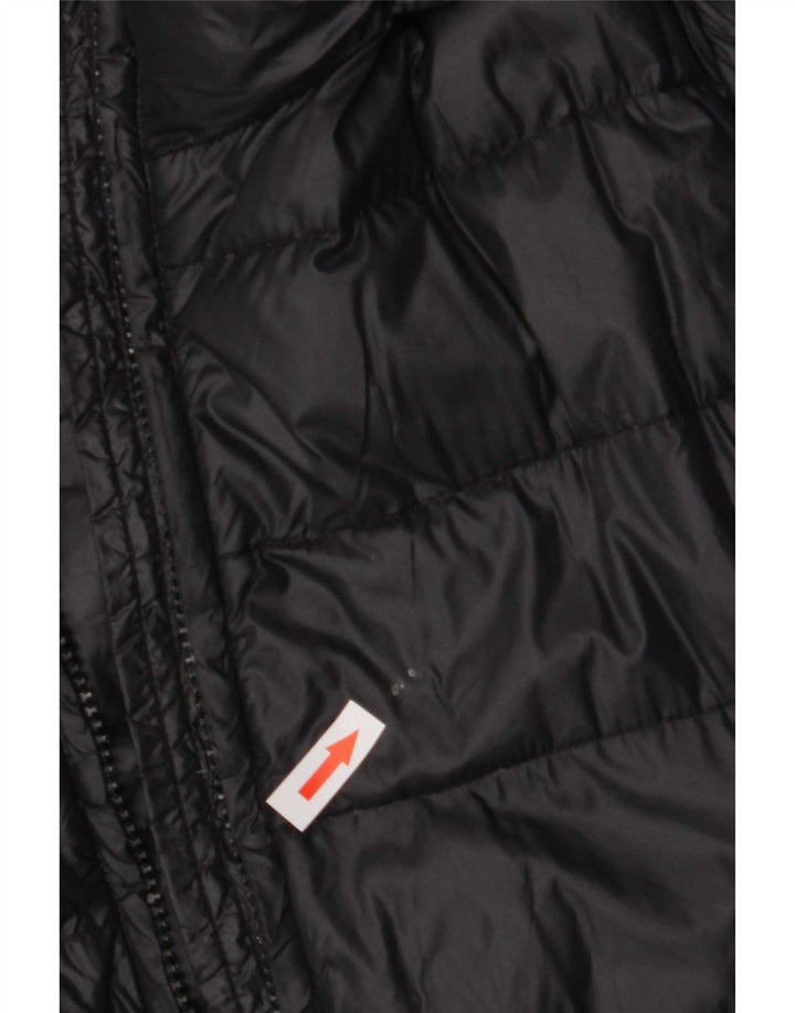 Liu Jo Veste matelassée à capuche pour femme IT 46 Large Bleu Marine Polyamide
