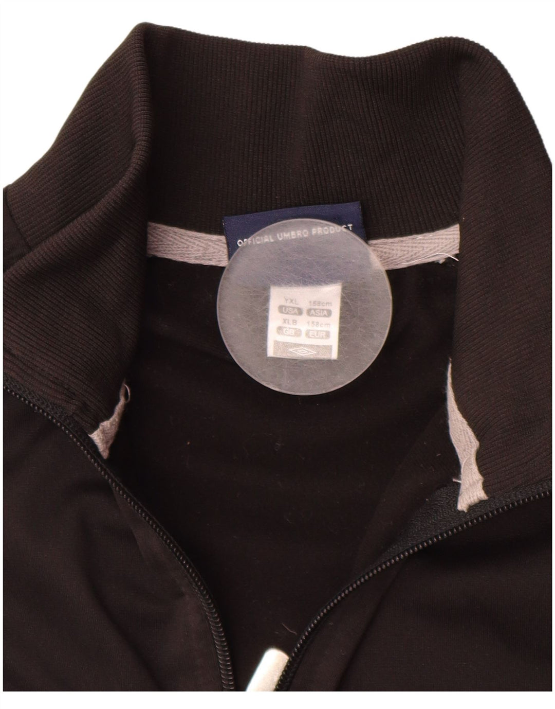 UMBRO Veste de survêtement pour garçon 12-13 ans XL Noir Polyester