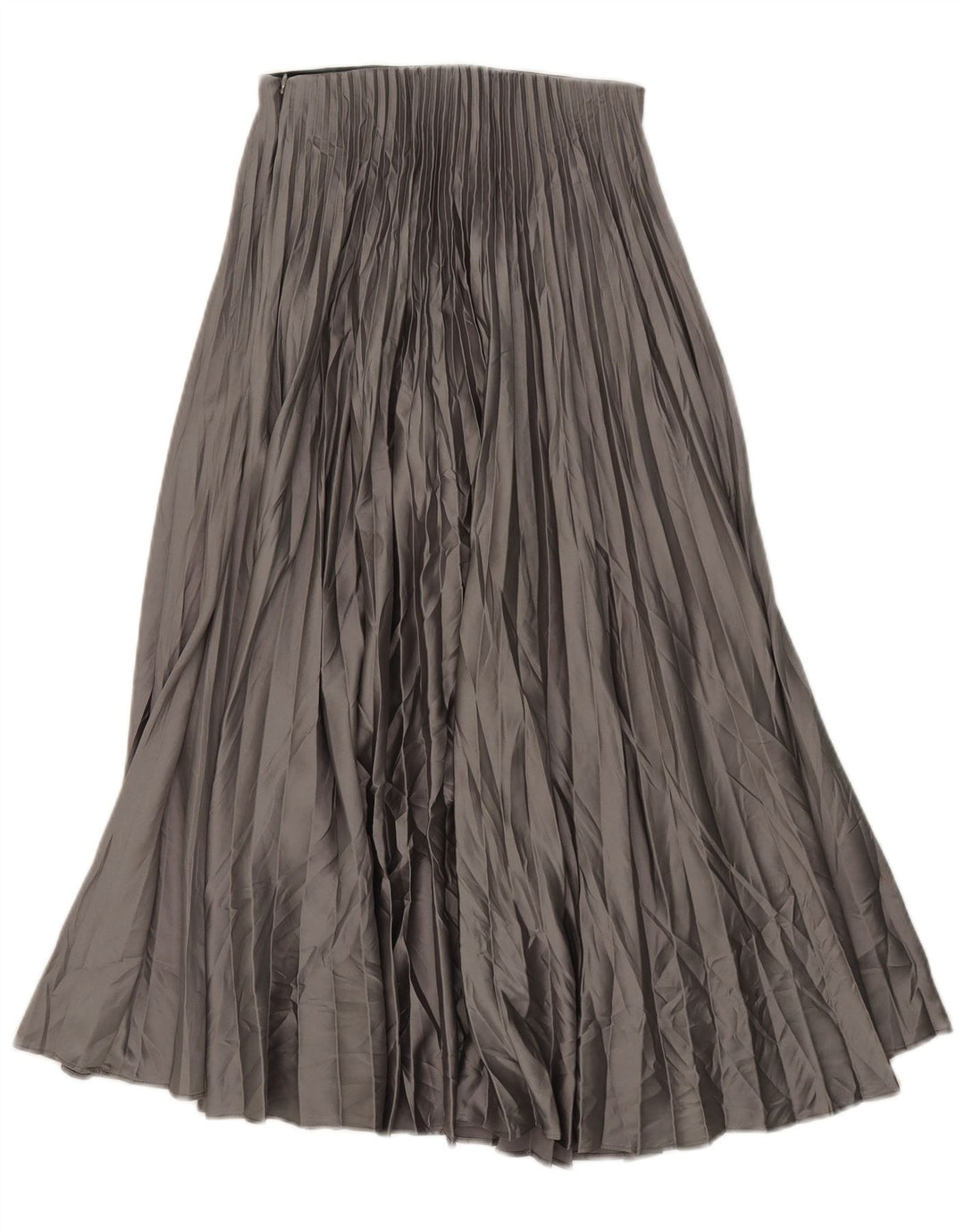 Zara Femme Jupe Plissée XS W24 Gris Polyester