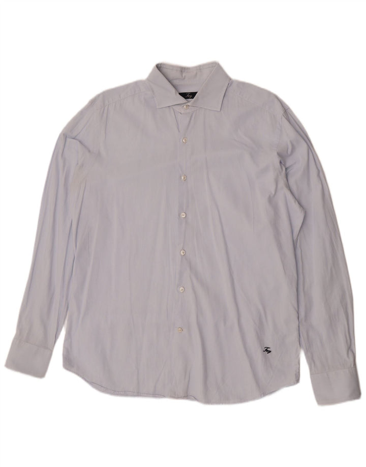 Fay Chemise Homme Taille 43 17 XL Bleu