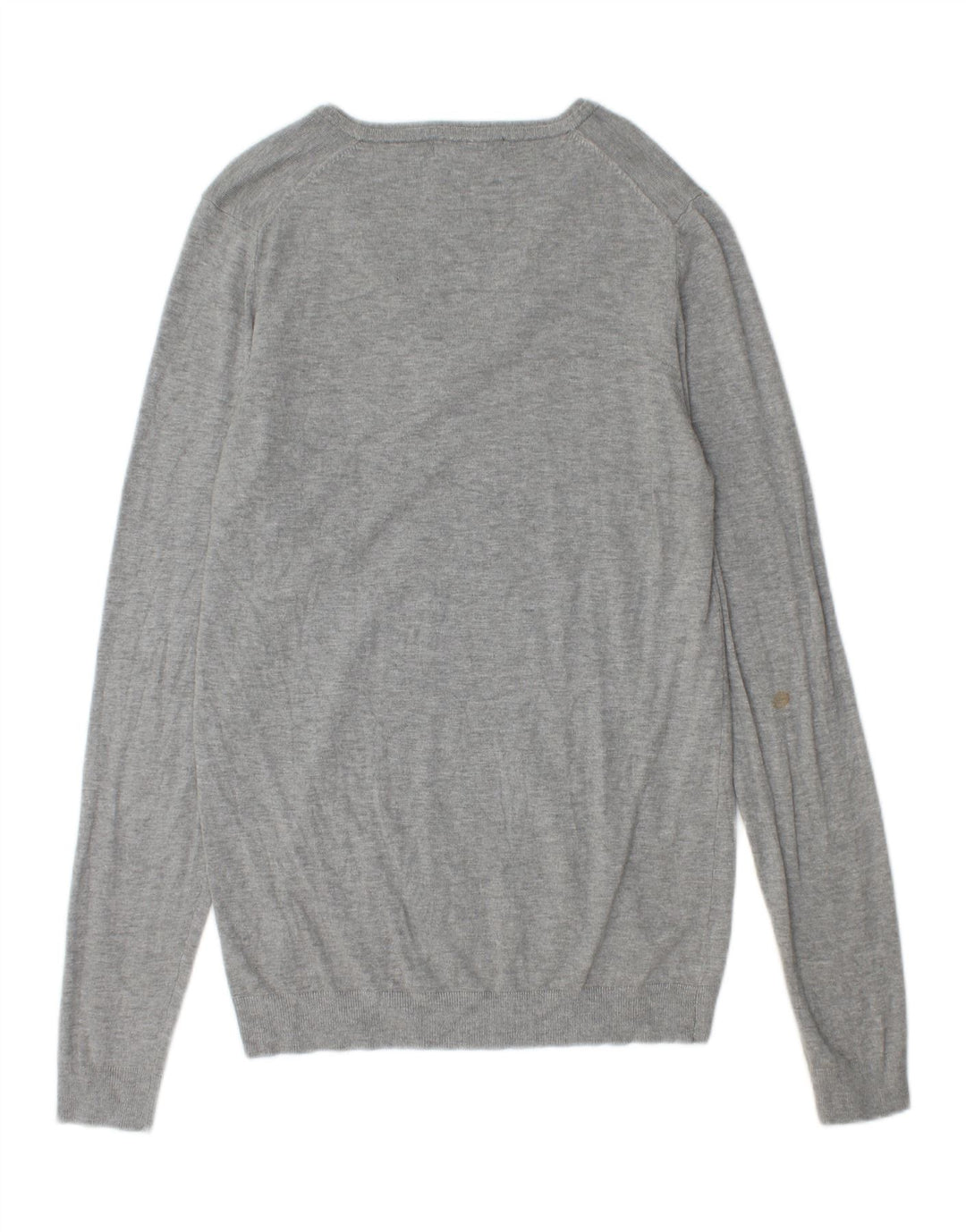 ZARA Mens V-Neck Jumper Sweater XL Grey Vintage Zara and Second-Hand Zara from Messina Hembry 