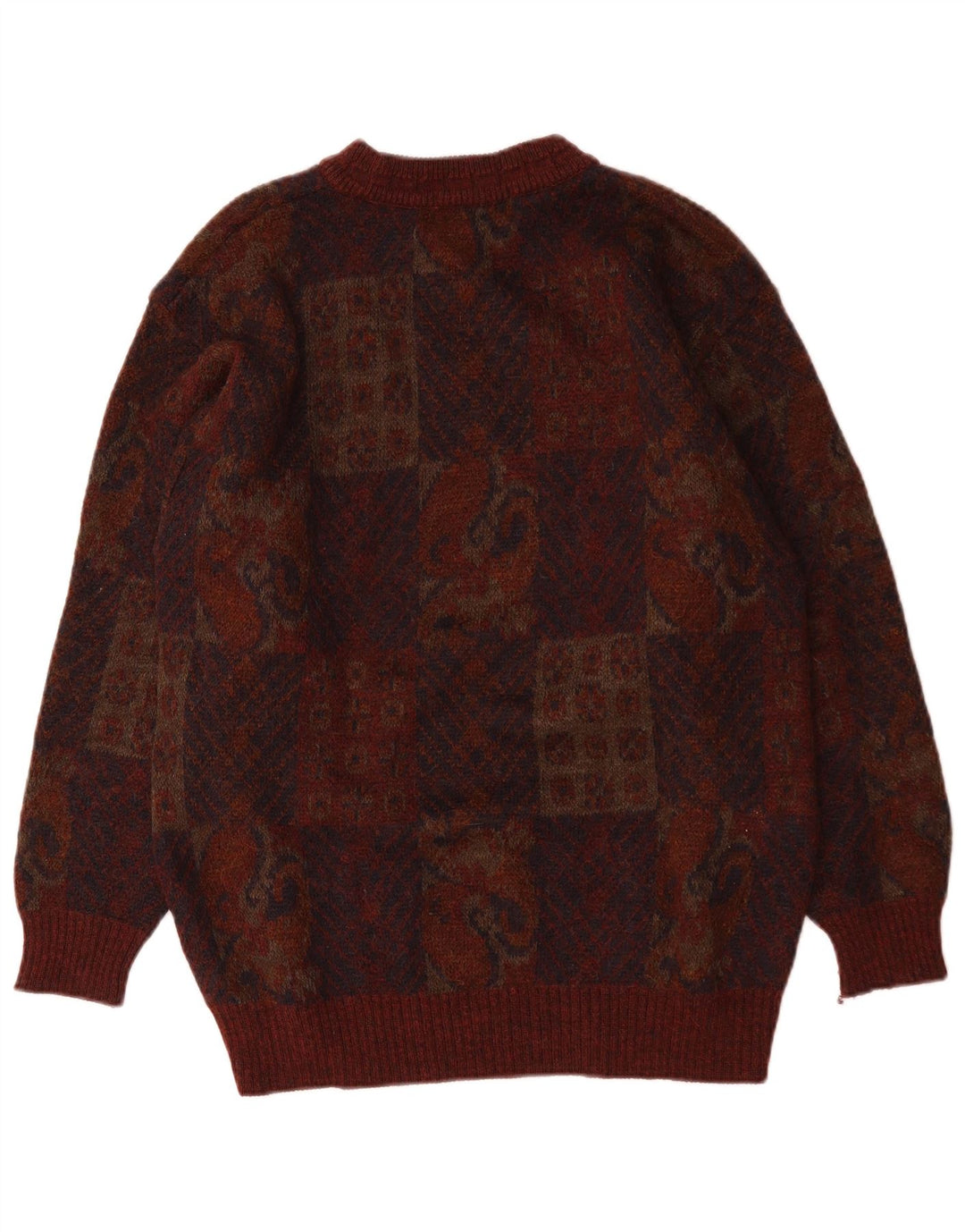 Marks & Spencer Pull St. Michael Crew Neck Jumper Homme Bordeaux Moyen