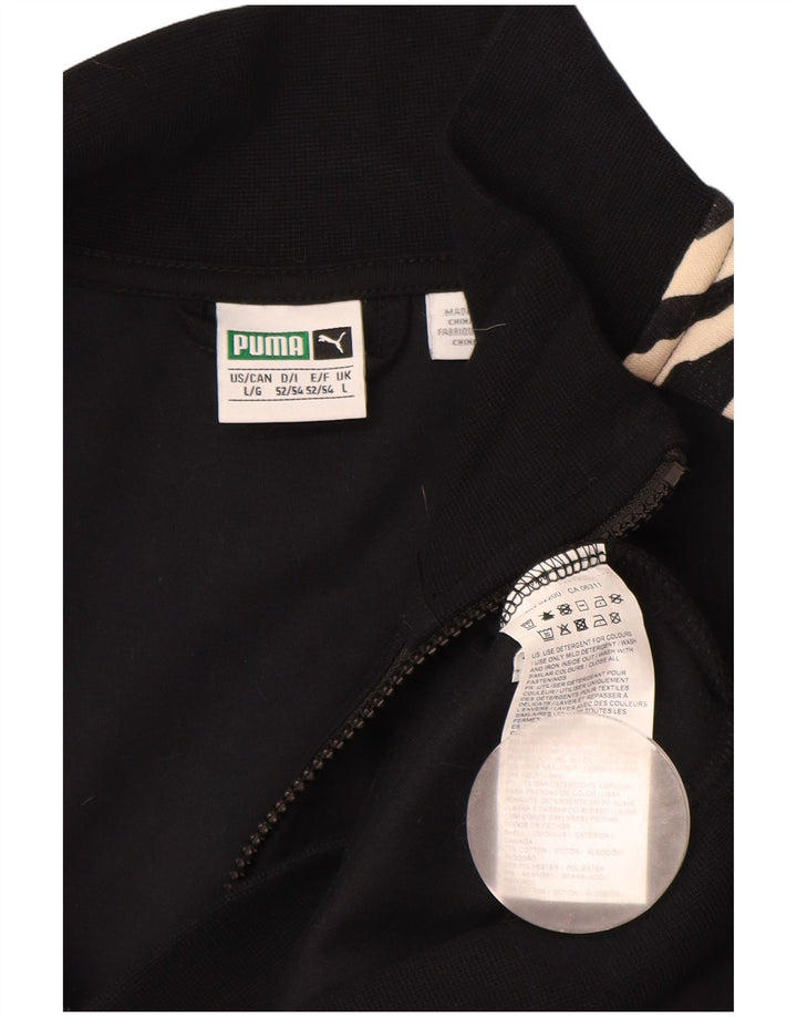 PUMA Veste de survêtement Clyde pour hommes, grand noir, imprimé animal, en polyester