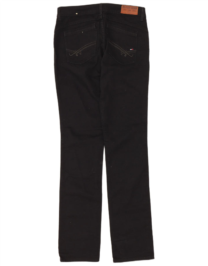 Tommy Hilfiger Pantalon décontracté taille basse pour femme W30 L34 Noir Coton