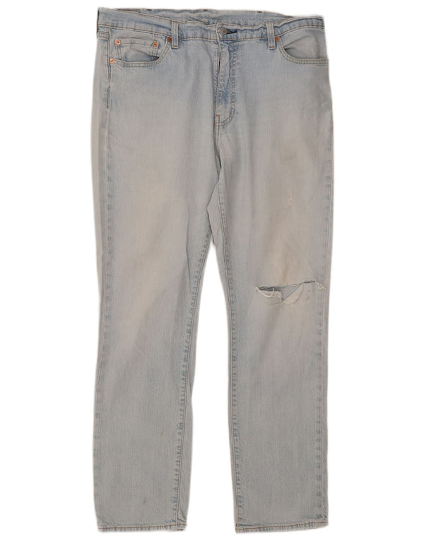 Levi's Jean Slim 511 Vieilli Homme W38 L32 Bleu Coton