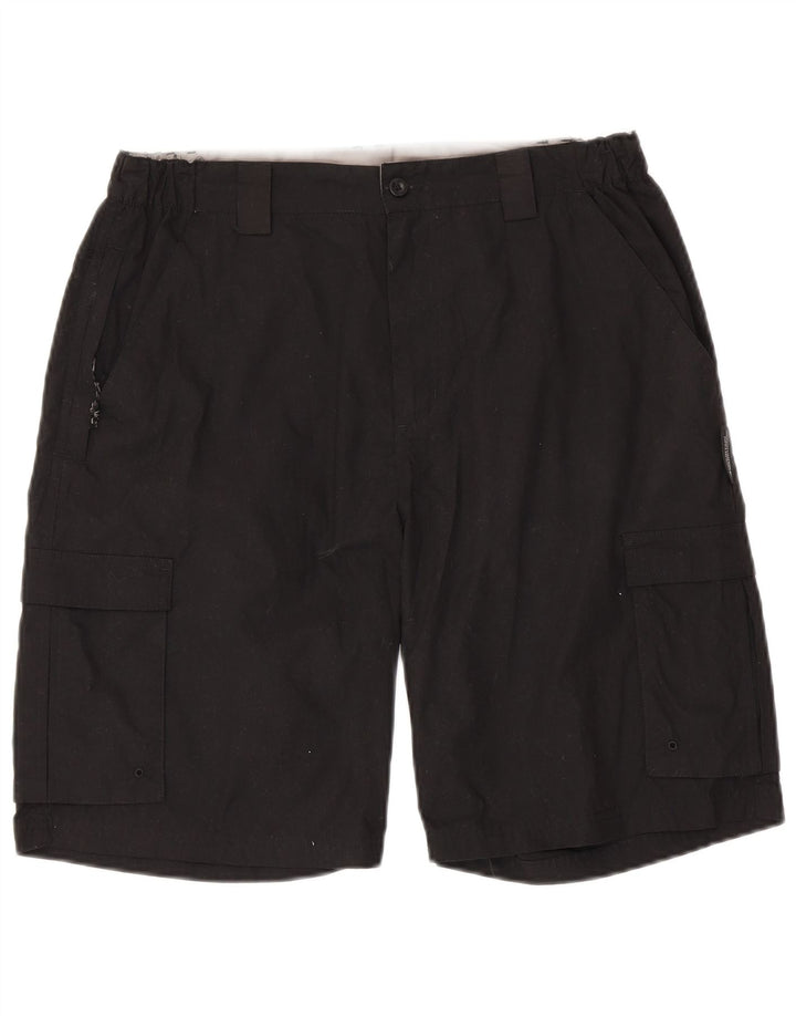 MOUNTAIN WAREHOUSE Short cargo pour hommes W34 Grand coton noir