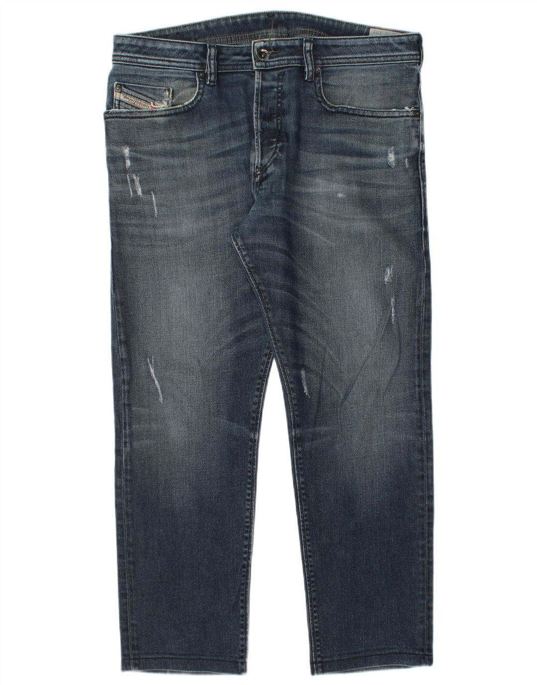 Diesel Jean droit vieilli W33 L27 homme bleu