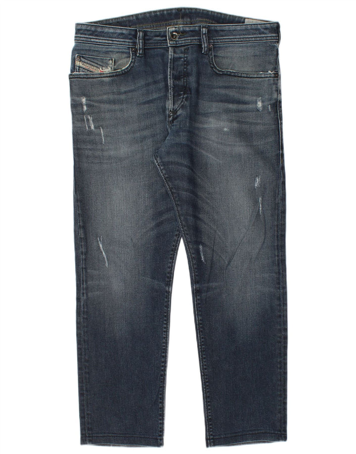 Diesel Jean droit vieilli W33 L27 homme bleu