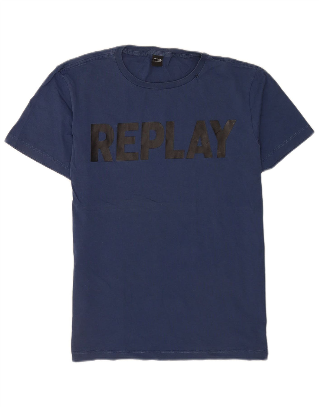 Replay T-Shirt Regular Graphic Homme Bleu Marine Moyen