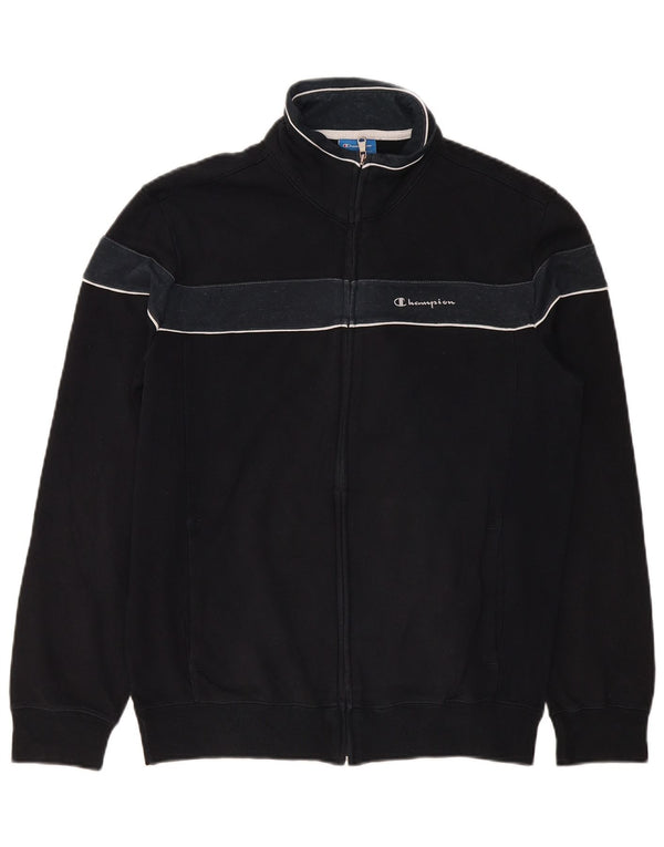 Champion Veste de survêtement pour homme Large Noir Colourblock