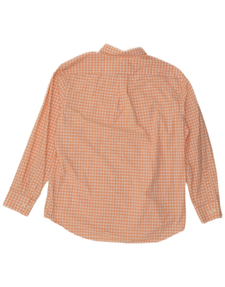 Izod Chemise Homme XL Orange Vichy Coton