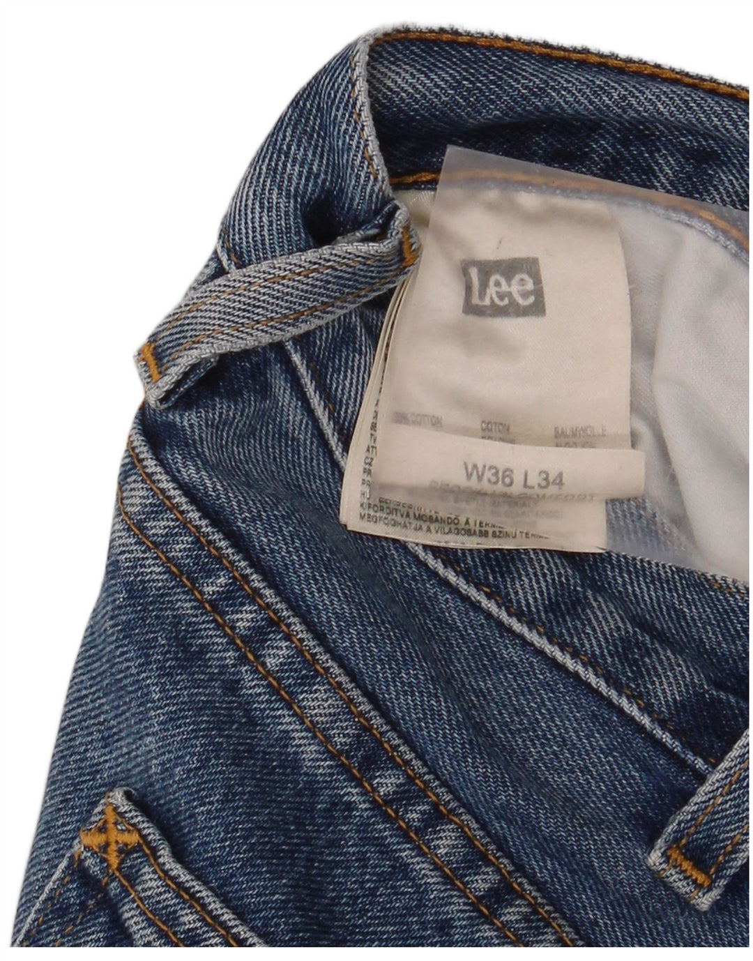Lee Jean droit homme W36 L34 bleu coton