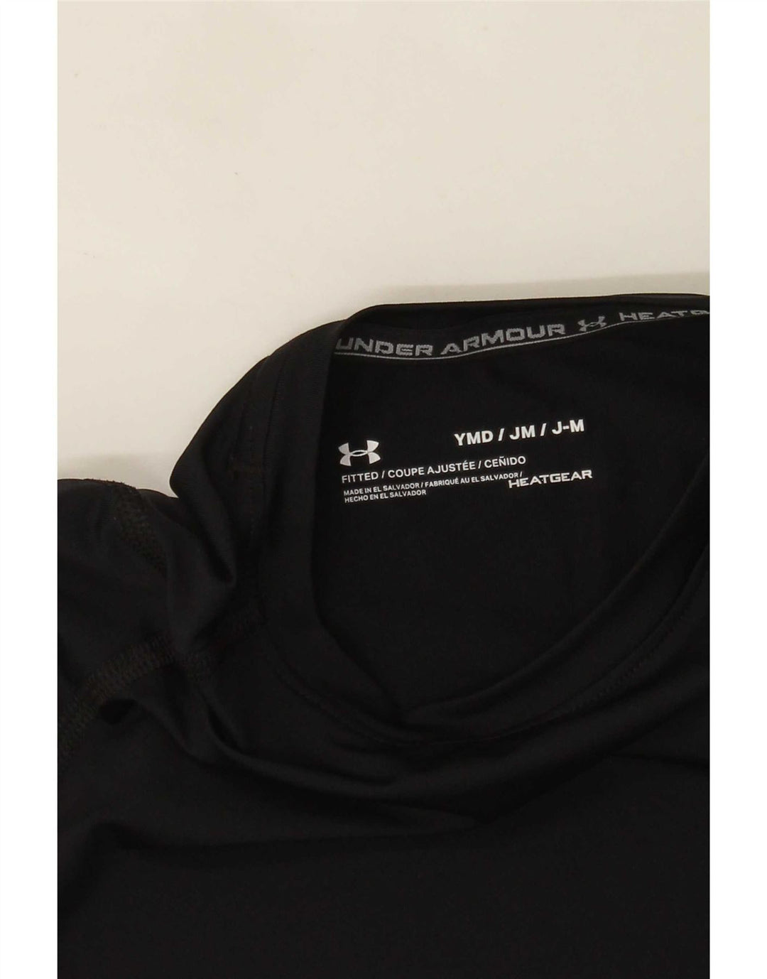 Under Armour Heat Gear Haut à manches longues pour garçon 9-10 ans Noir moyen