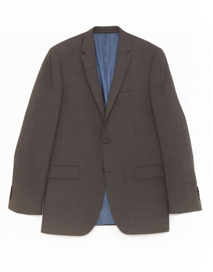 Marks & Spencer Veste blazer à 2 boutons pour homme UK 40 laine gris moyen