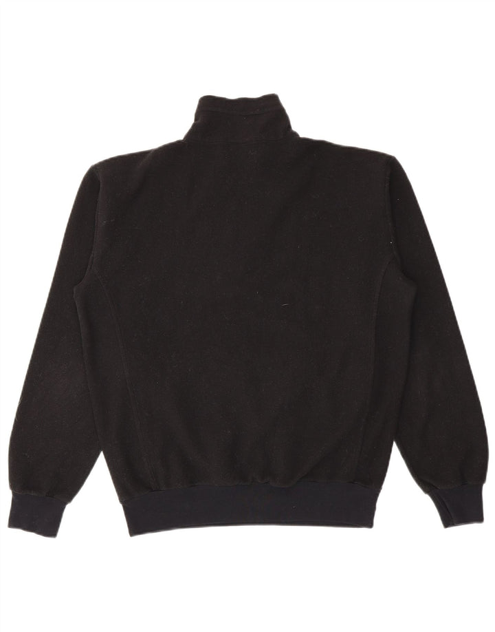 Champion Pull polaire à col zippé pour femme UK 14 Medium Noir Polyester