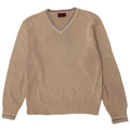 Kappa Pull Col V Homme Beige Moyen Coton