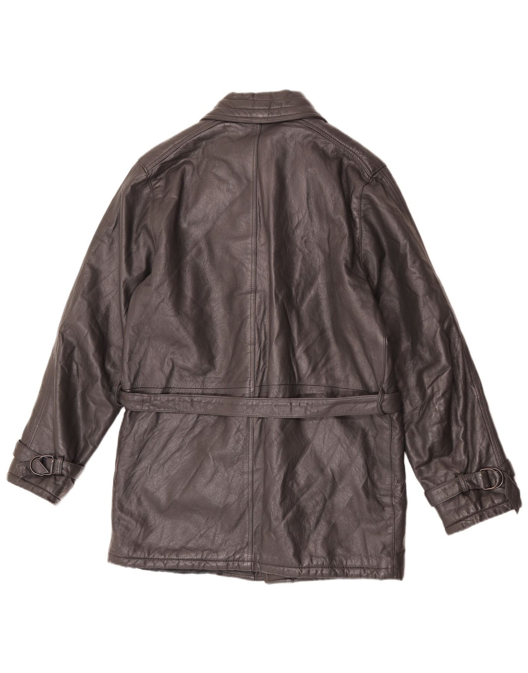 veste en cuir homme vintage UK 36 Petit Gris